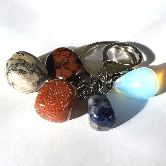 Natural Healing Gemstones Keychain or Purse Charm etc. - Picture 4 of 14